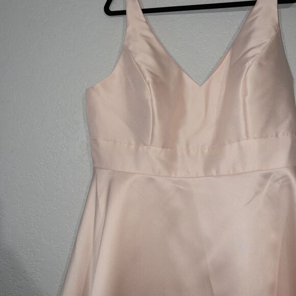 NWT Alfred Sung Blush Cocktail V-Neck Dress Size 18 - Picture 3 of 9